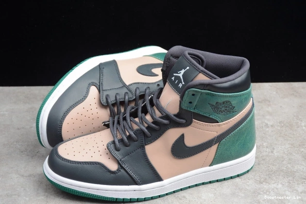 Bmlin shoes Mystic Jordan High 1 Beige Air AH7389-203 Bio Green Retro Anthracite 0729